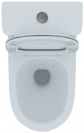 Унитаз с бачком безободковый напольный IDDIS Drum DRU2DSEi24 с горизонтальным выпуском