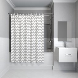 Штора для ванной комнаты, 180х180 см, полиэстер, B07P118i11, IDDIS 29524